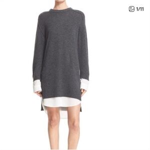 Brochu Walker Layered Wool Cashmere Dress